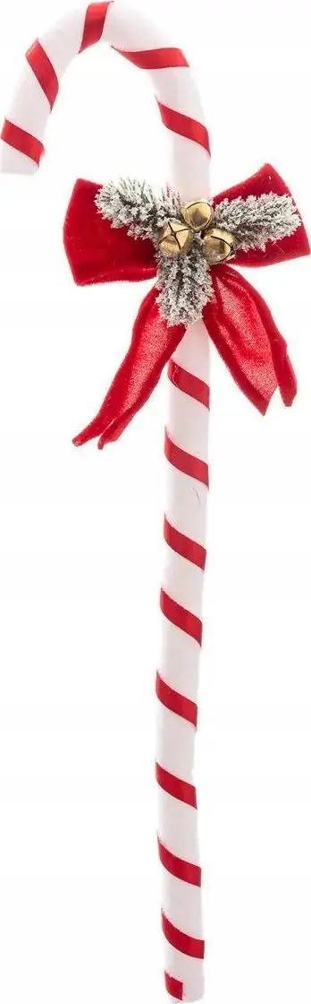 Dekor për Krishtlindje Atmosphera Santas Cane, 50cm, plastikë, kuqe bardhë