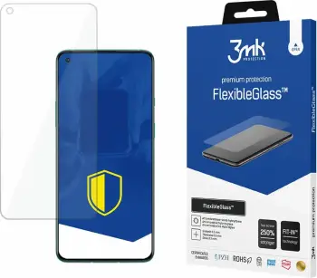 Mbrojtës ekrani hibrid, 3mk Protection FlexibleGlass, për OnePlus 8T 5G, 7H, rrit rezistencën 250%, shtresë antibakteriale