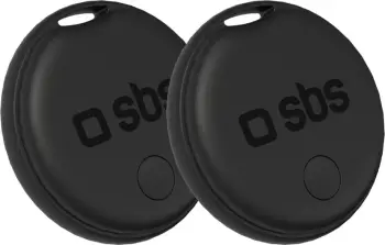 Lokator universal, SBS Track My Dual, kompatibilitet iOS/Android, rreze deri 20 m, alarm 60 dB, bateri CR2032, e zezë, set 2 copë