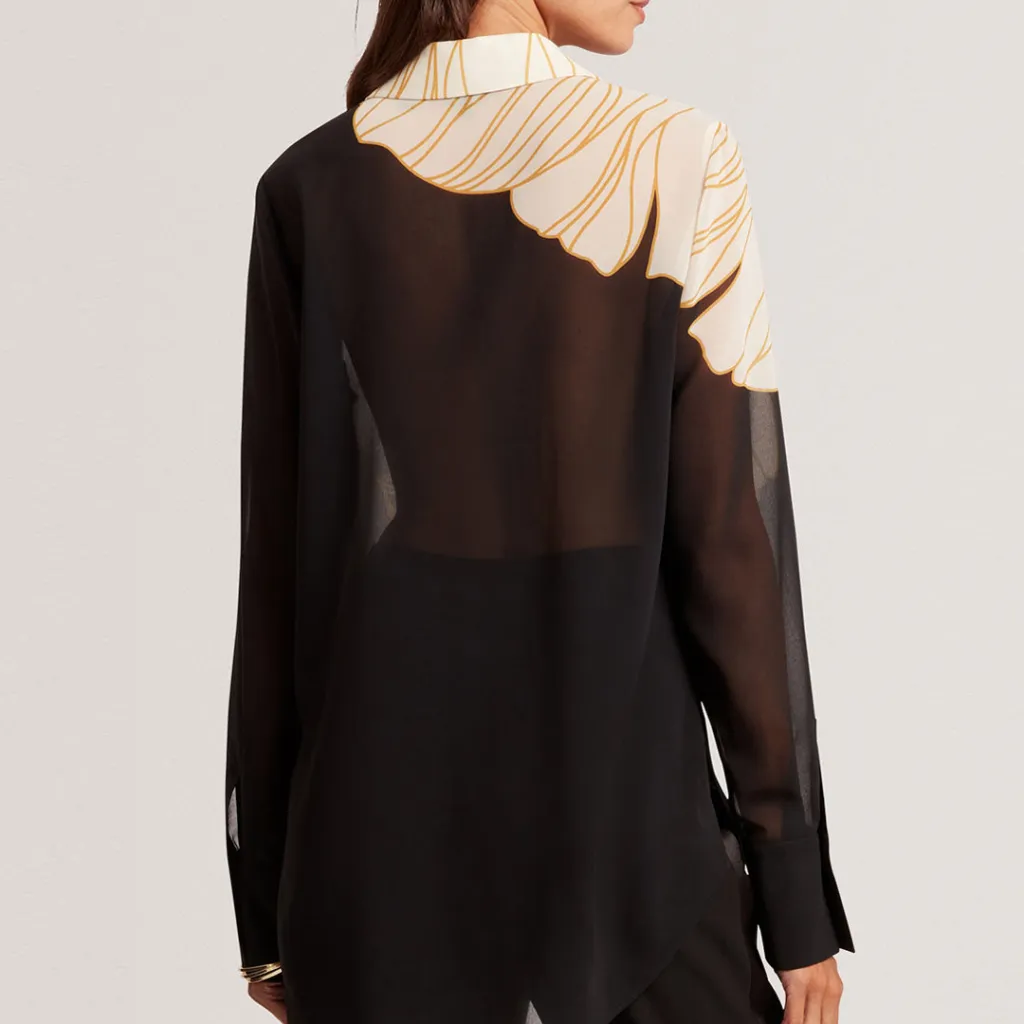 Këmishë Printed Long Line Shirt - 4