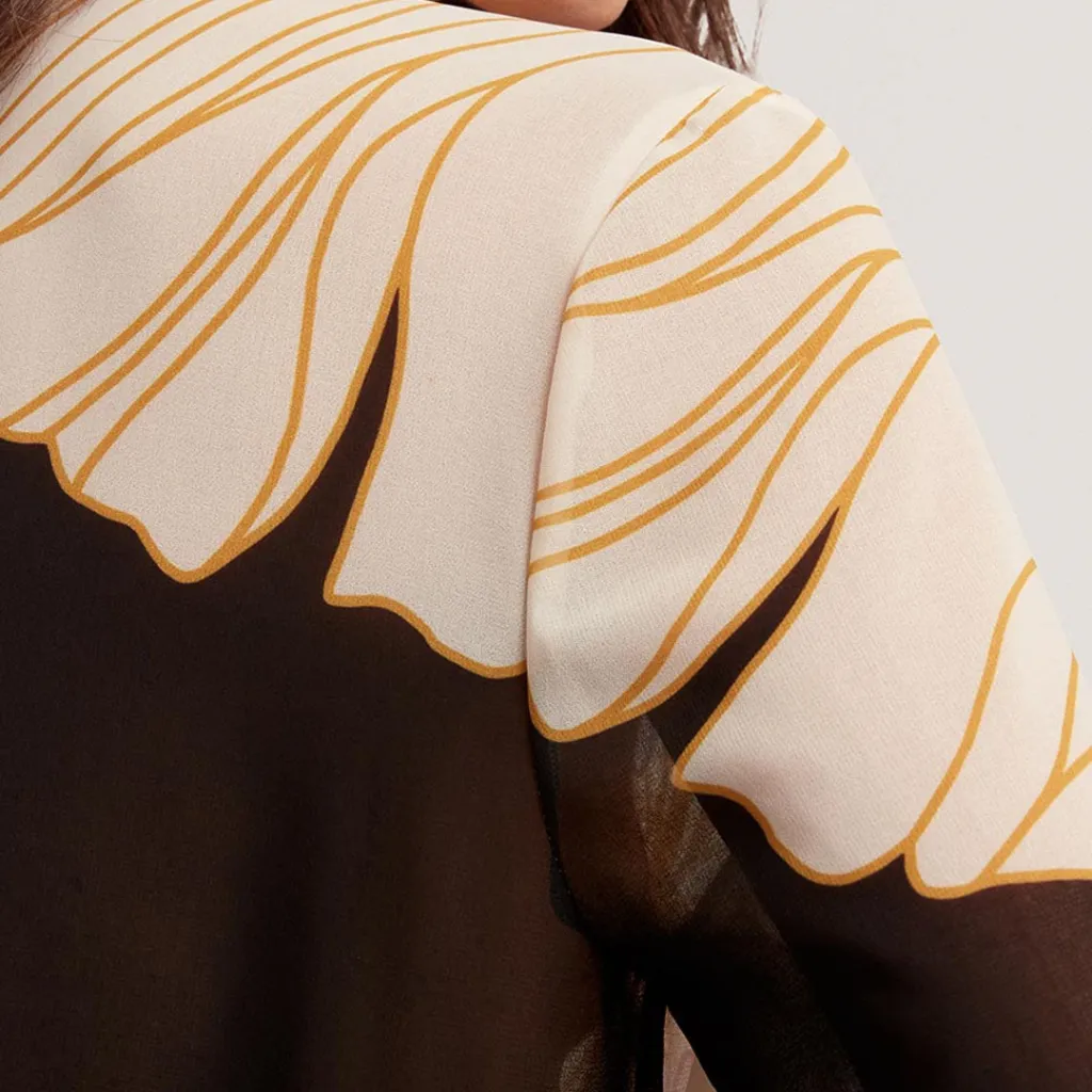 Këmishë Printed Long Line Shirt - 5