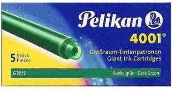 Patrona boje Pelikan 4001 GTP/5, 1.4ml, jeshile e errët, 5 copë