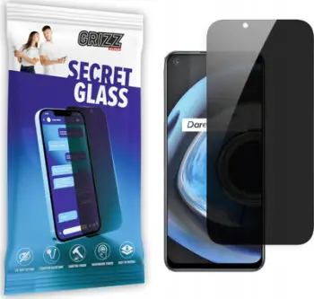 Xham mbrojtës privat Realme Q3 5G Grizz SecretGlass, mbrojtje ekrani, privatësi, transparent