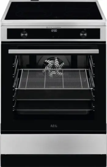 Shporet AEG CIB6647ABM, 60cm, induksion me furrë elektrike, inoks