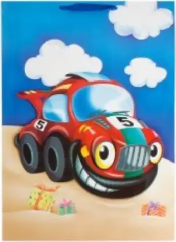 Qese dhuratash W&amp;K JYWK040, XL, 40x56x20cm, me automjete