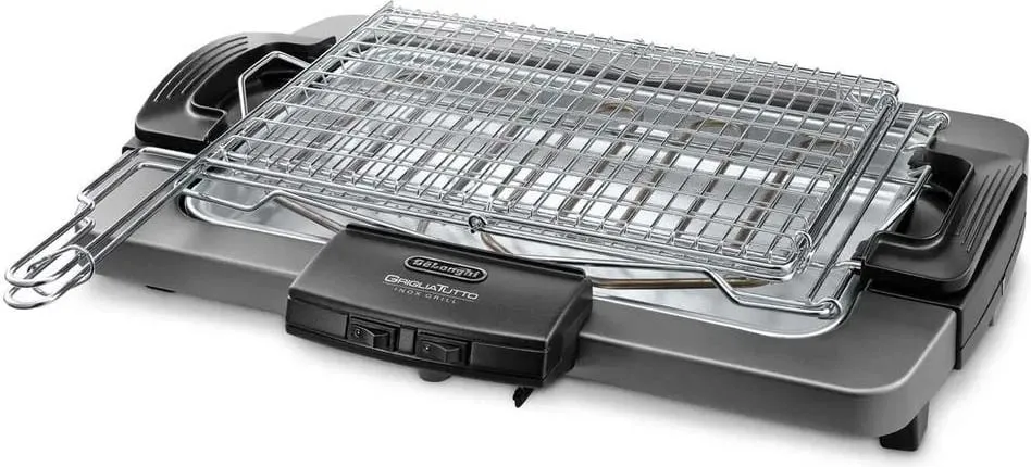 Grill elektrik tavoline, DeLonghi BQ80X, 2450 W, sipërfaqe 41x28 cm, inox - 3
