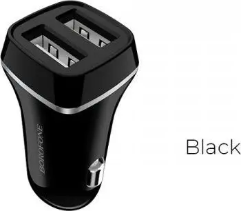Karikues makine Borofone BZ2, 2x USB A, 2.4A, i zi