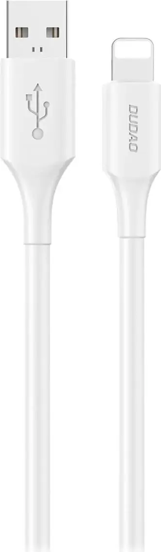 Kabëll karikimi dhe të dhënash Dudao L2sL USB-A në Lightning 1.2 m 6A USB 2.0, bardhë