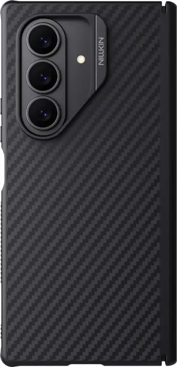 Mbështjellës Nillkin Synthetic Fiber Pro Magnetic për Samsung Galaxy Z Fold 7, kompatibil me MagSafe, TPU/PC, i zi