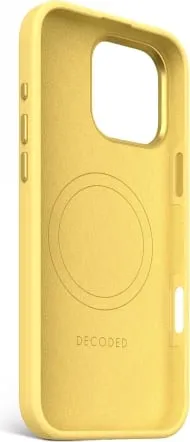 Mbështjellës Decoded AntiMicrobial Silicone Backcover për iPhone 16 Pro Max me MagSafe, e verdhë - 3