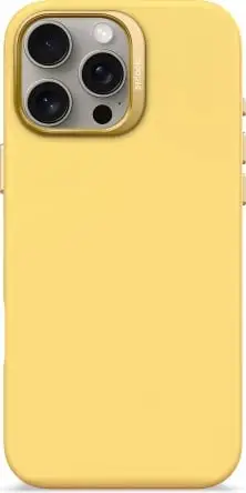 Mbështjellës Decoded AntiMicrobial Silicone Backcover për iPhone 16 Pro Max me MagSafe, e verdhë