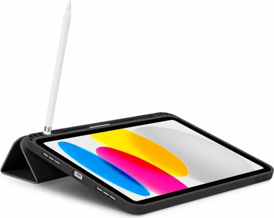 Mbulesë tablet Spigen Urban Fit për iPad 10.9" gjenerata e 10, me mbajtëse Pencil, e zezë - 7
