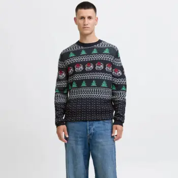 Bluzë JACK & JONESJJX MAS ANDREW KNIT CREW NECK