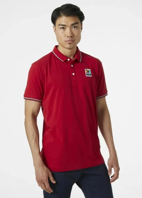 Fanellë polo për meshkuj Helly Hansen, e kuqe - 4