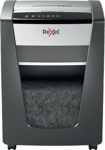 Grirës dokumentesh Rexel Momentum X420, P-4, 20 fletë, 30L, i zi