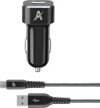 Karikues makine Cellularline Extreme Car Charger Kit, USB Type C, Fast Charging, i zi