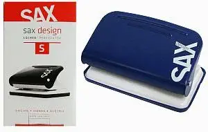 Grirës letrash SAX 218, 12 fletë, 2 vrima, blu