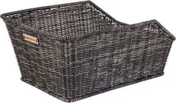 Shportë biçiklete Basil Cento Rattan Look, sistem montimi WSL, kafe