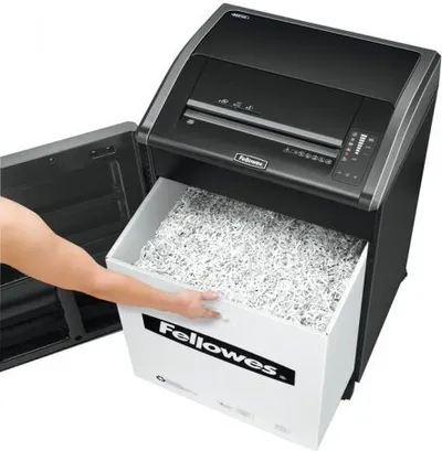 Makineri shkatërruese letrash Fellowes Powershred 485i, prerje në shirita, kapacitet i lartë, gri - 2