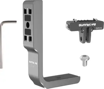 Mbajtëse alumini për kamerë Insta360 X5/X4, Sunnylife X5-ZJ021, dizajn L, fileto 1/4", 29 g, me adapter magnetik DZ015