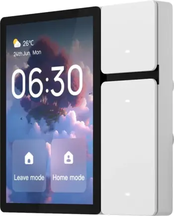 Panel kontrolli smart Wi‑Fi, Avatto T6EP, ekran me prekje, 3 butona, IR, Tuya