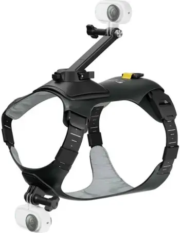parzmor për kafshë me mbajtëse kamerë, Insta360, CINSBAVX, për GO 3/GO 3S, madhësia S, set, e zezë