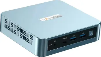 Kompjuter mini, Peladn, WI-6 N150, Intel N150, 16GB RAM 512GB SSD, USB-C & HDMI 4K, blu