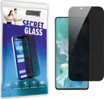 Xham mbrojtës privatësie Grizz SecretGlass për Honor 80 Pro Flat, qeramik, transparencë e lartë
