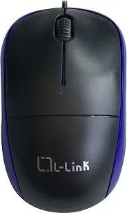 Mouse optik USB LL-2080-A, me kabllo, i zi blu - 2