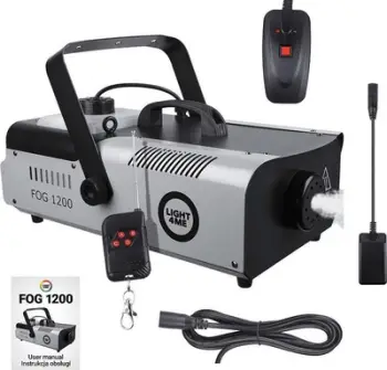 Makineri tymi Light4me FM1200, 1200W, depozitë 2.3L, e zezë