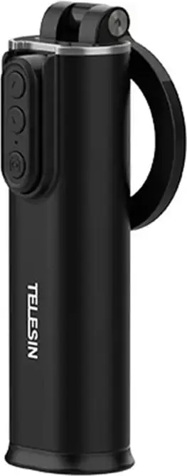 Mbajtëse magnetike për celular MagSafe, Telesin P1-HSS-02, me telekomandë Bluetooth 10 m, kapëse deri 4 cm, fije 1/4", për telefona 4.7–6.9", e zezë