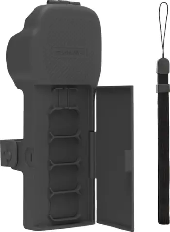 Mbështjellës mbrojtës magnetik me rrip qafe dhe lanyard Sunnylife OP3-K019 për DJI Osmo Pocket 3, gri