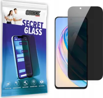 Xham mbrojtës privatësie Grizz SecretGlass për Honor X8 5G, 9H, i tejdukshëm