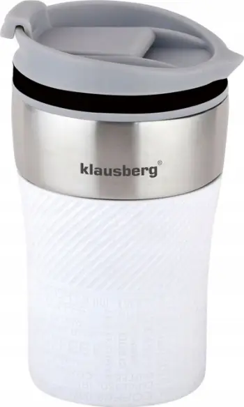 Termos i vogël Klausberg KB-7623, 280ml, çelik inoks, i bardhë