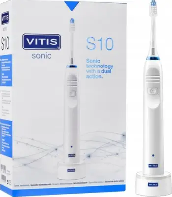 Furçë dhëmbësh elektrike VITIS Sonic S10, sonike, e rikarikueshme, e bardhë