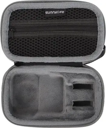 Çantë transporti, Sunnylife, OS-B029 Standard Combo, për DJI Osmo 360, me xhep rrjete dhe brendi flanel, 158×95×66 mm