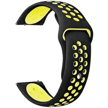 Rrip ore Eternico Sporty Universal Quick Release, 20mm, Vibrant Yellow me të zezë