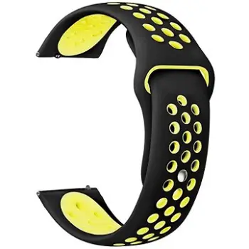 Rrip ore Eternico Sporty Universal Quick Release, 22mm, i verdhë dhe i zi