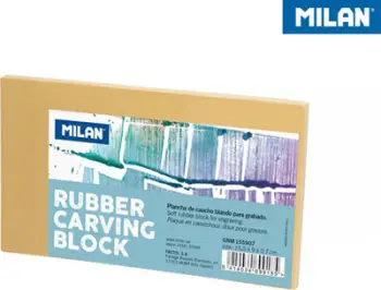 Bllok gome për linogravurë Milan Rubber Block, madhësia medium