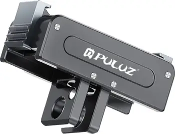 Mbajtëse magnetike metalike Puluz PU743B për DJI Osmo Action/360, lidhje 1/4'' dhe GoPro, alumini, e zezë