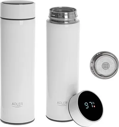 Termos Thermos 473ml, ekran LED temperature, për kafe dhe çaj, i zi - 4