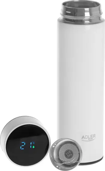 Termos Thermos 473ml, ekran LED temperature, për kafe dhe çaj, i zi