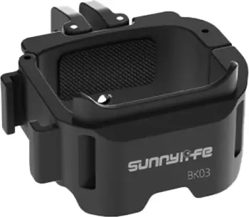 Adapter shpejtçlirim, Sunnylife BK03 për DJI Osmo Pocket 3, filetë 1/4", cold shoe dhe kllapë 2-pin palosëse, e zezë