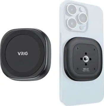 Mbajtës portabël për tripod VRIG MG-01 MG-08 MagSafe, magnet i fuqishëm, rrotullim 360°, i zi