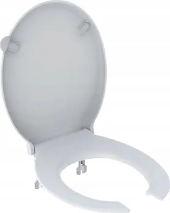 Ule WC Geberit Selnova Comfort M30119, për persona me aftësi të kufizuara, duroplast antibakterial, e bardhë