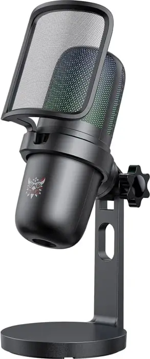 Mikrofon gaming ONIKUMA M-730 me RGB, opsion mute, anulim zhurme, i zi