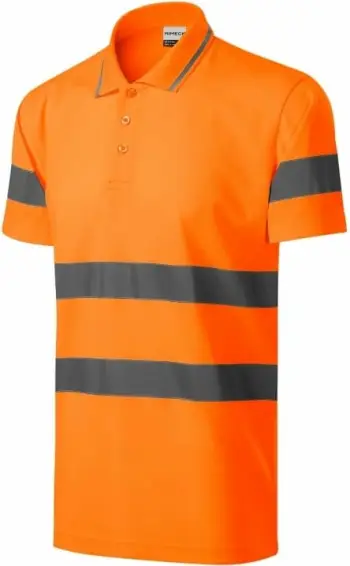 Fanellë polo për meshkuj Rimeck, portokalli fluoreskente