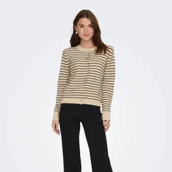 Xhemper ONLY ONLCHESTER LIFE LS STRIPE CARDI CC KN