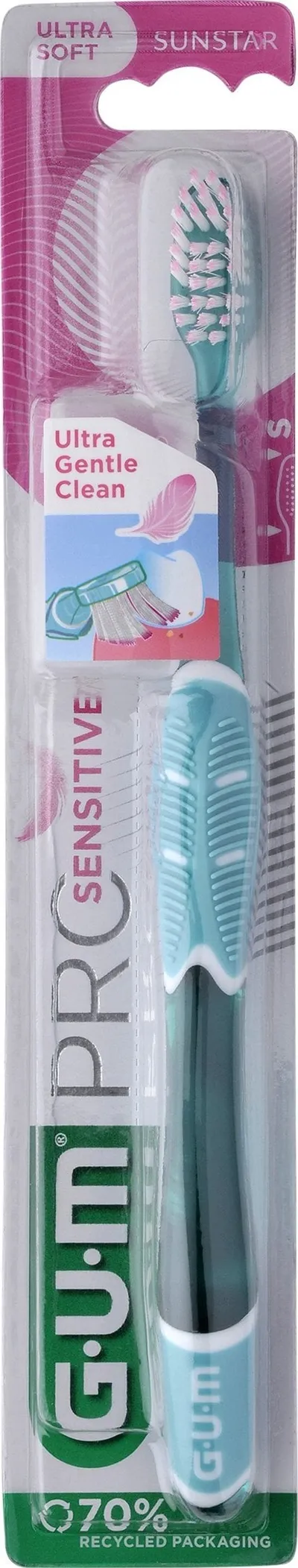 Furçë dhëmbësh GUM Pro Sensitive, ultra soft, për dhëmbë të ndjeshëm - 2