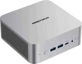 Kompjuter mini barebone, Minis Forum, X1-255, AMD Ryzen 7 255, Radeon 780M, DDR5 deri 64GB, 2x M.2 NVMe, Wi‑Fi 7